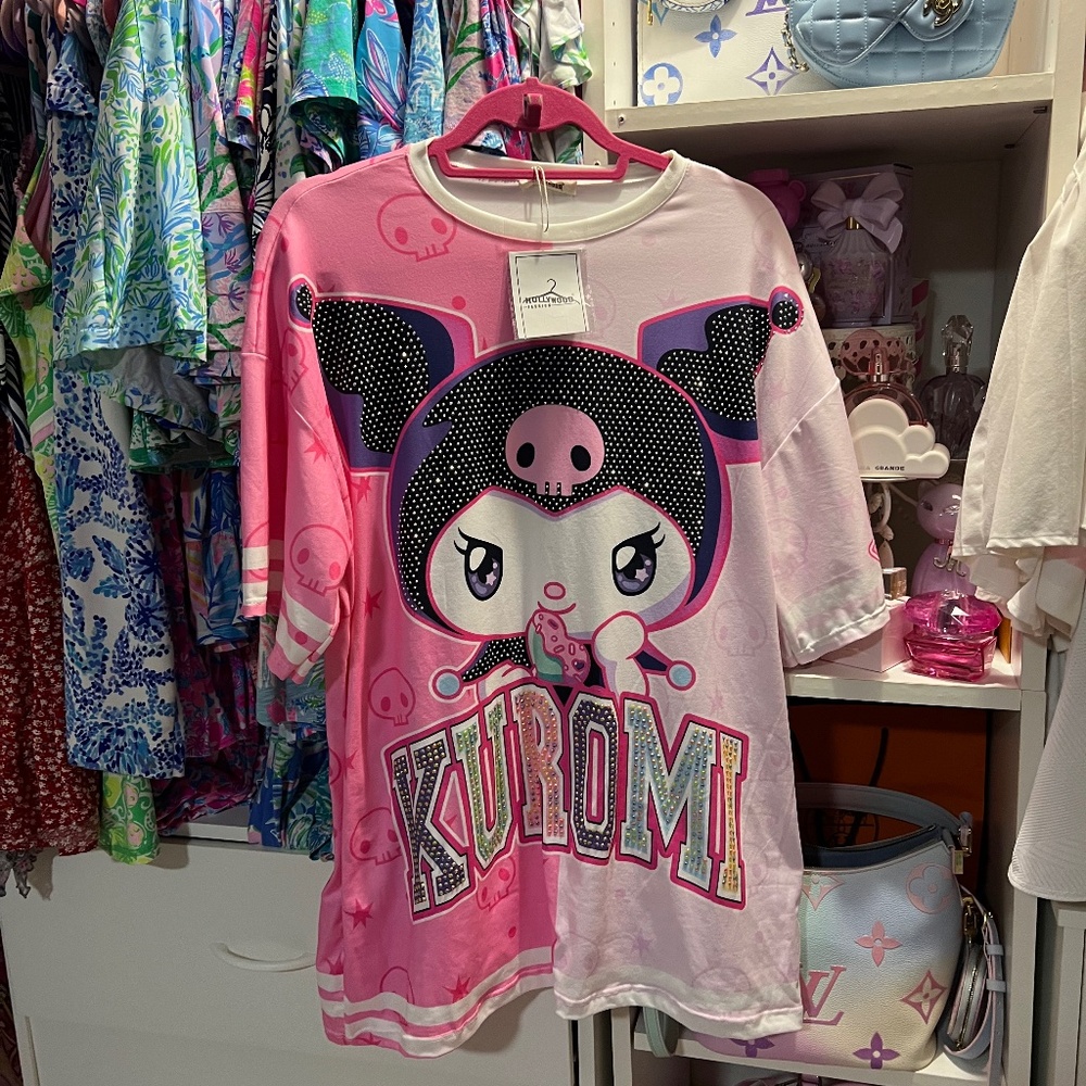 kuromi oversized tee